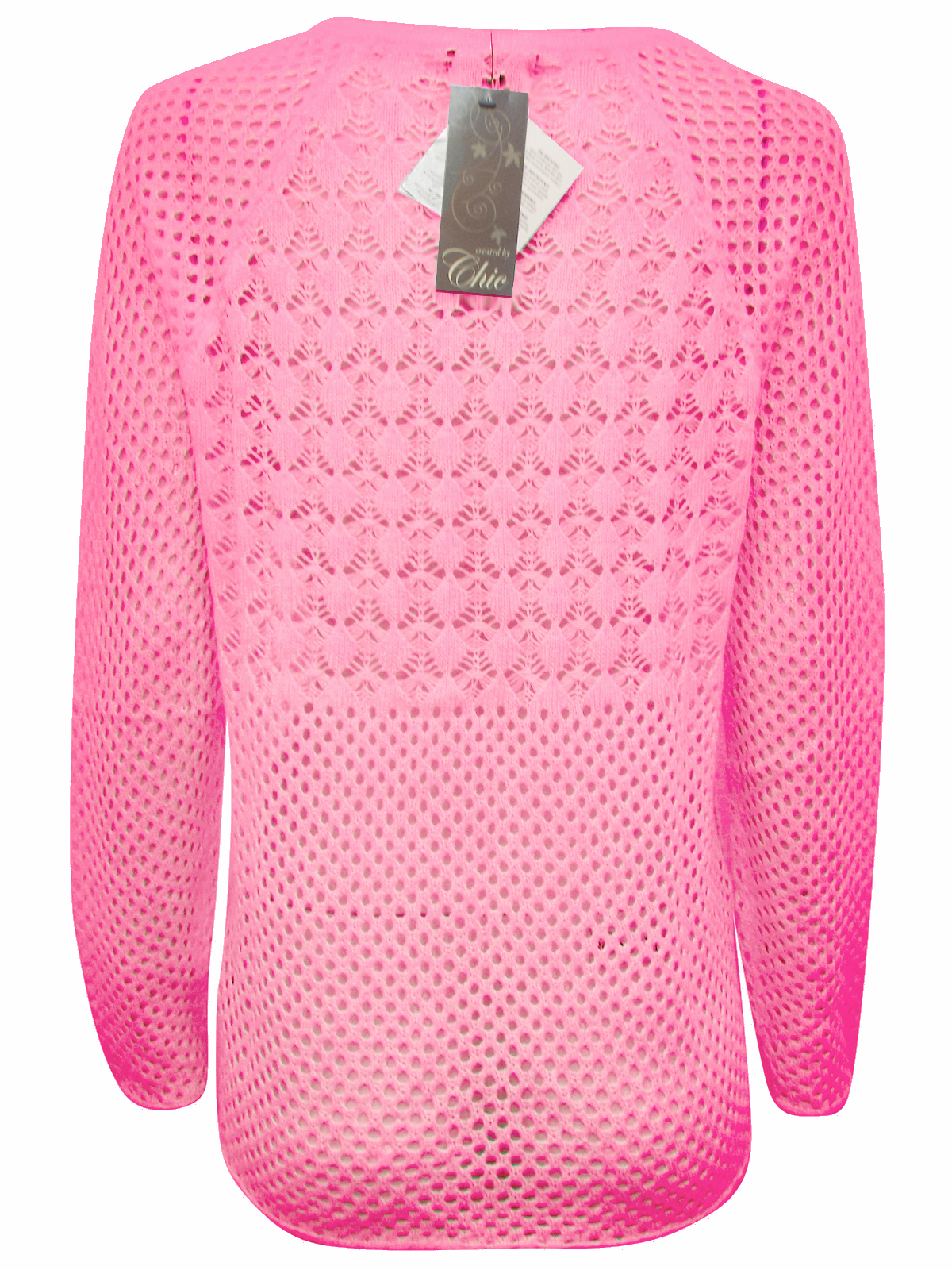 Chic - - Cellbes CORAL Open Knit Long Sleeve Jumper - Size 12/14 to 16/ ...
