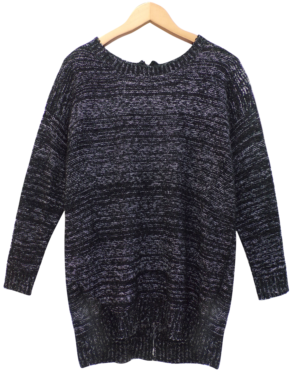 LIMITED COLLECTION Black Chunky Knit Asymmetric Jumper 