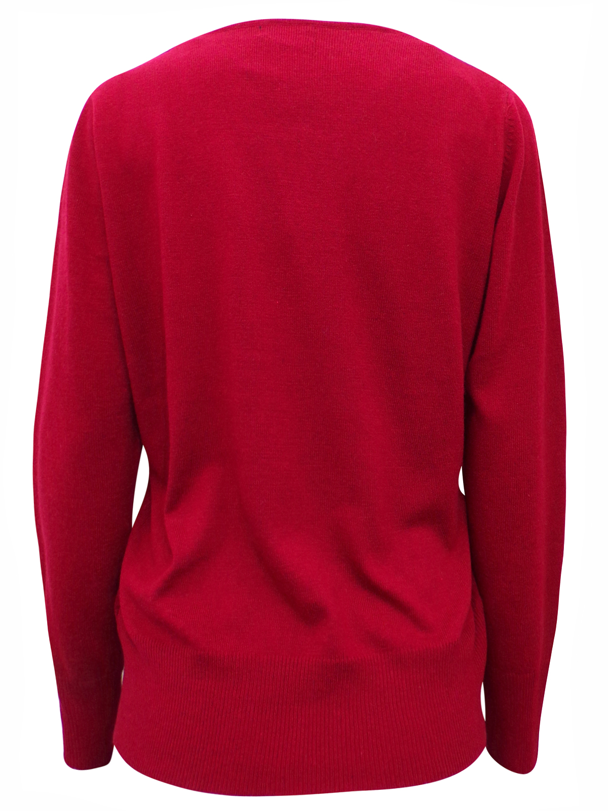 Hepburn - - Hepburn RASPBERRY Long Sleeve Knitted Jumper - Size Small ...