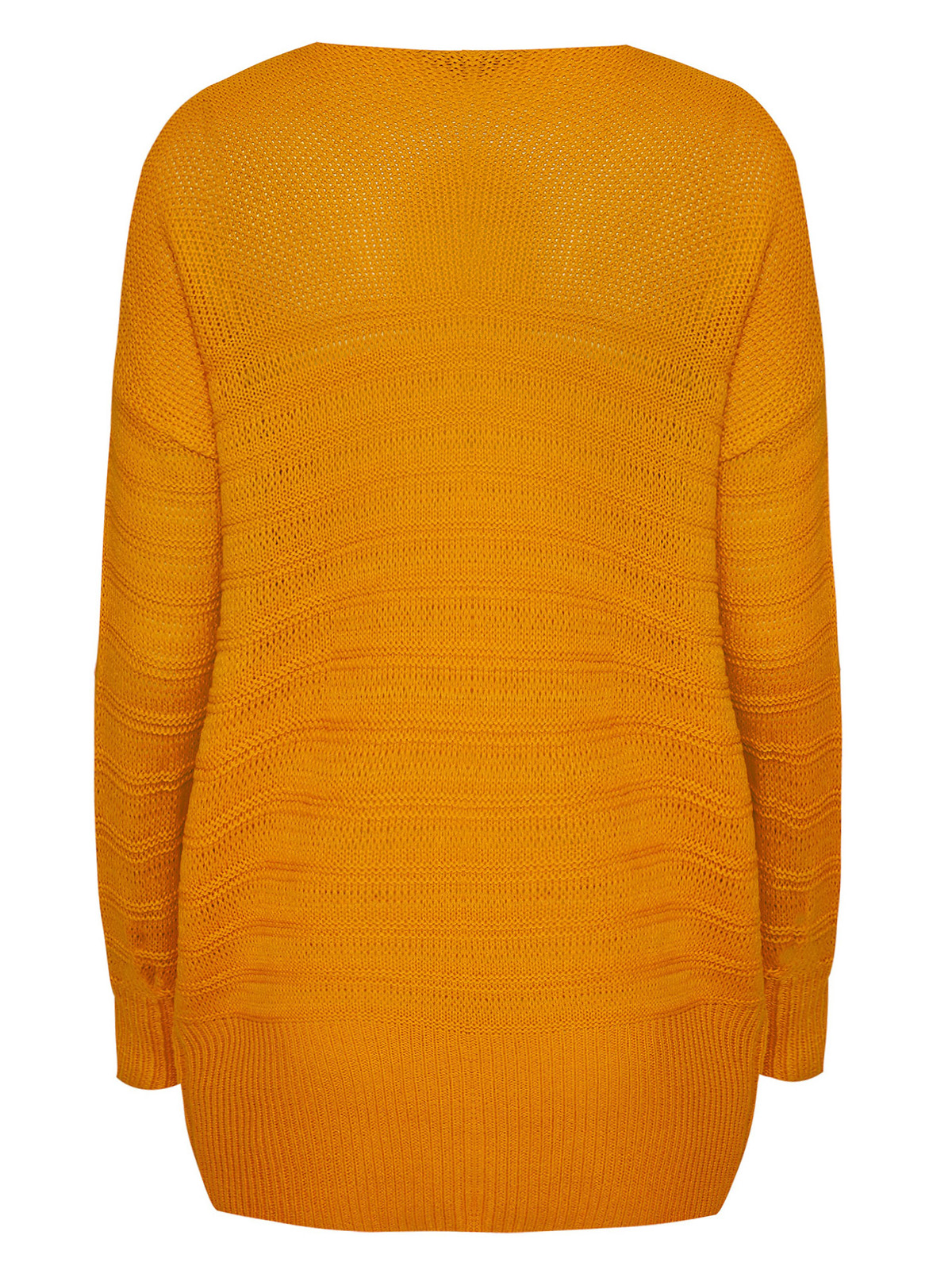 CURVE YELLOW Ripple Stitch Knitted Jumper Plus Size 16 to 30/32