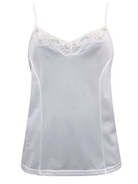 WHITE Lace Front Short Slip Dress - Size 12/14 to 16/18