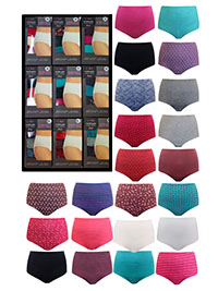 ASSORTED 5-Pack Cotton Rich Full Briefs - Size 6 to 20 (XS to XXL)