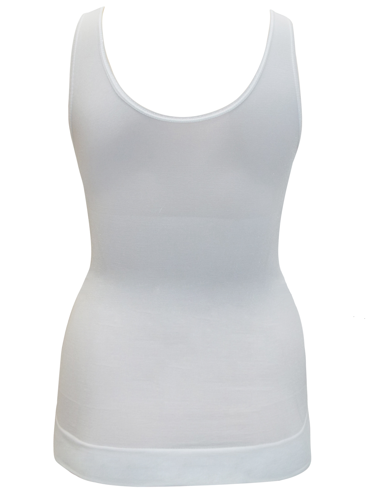 MS Mode - - MS Mode WHITE Body Shaping Vest Top - Size 14/16 to 26/28 ...