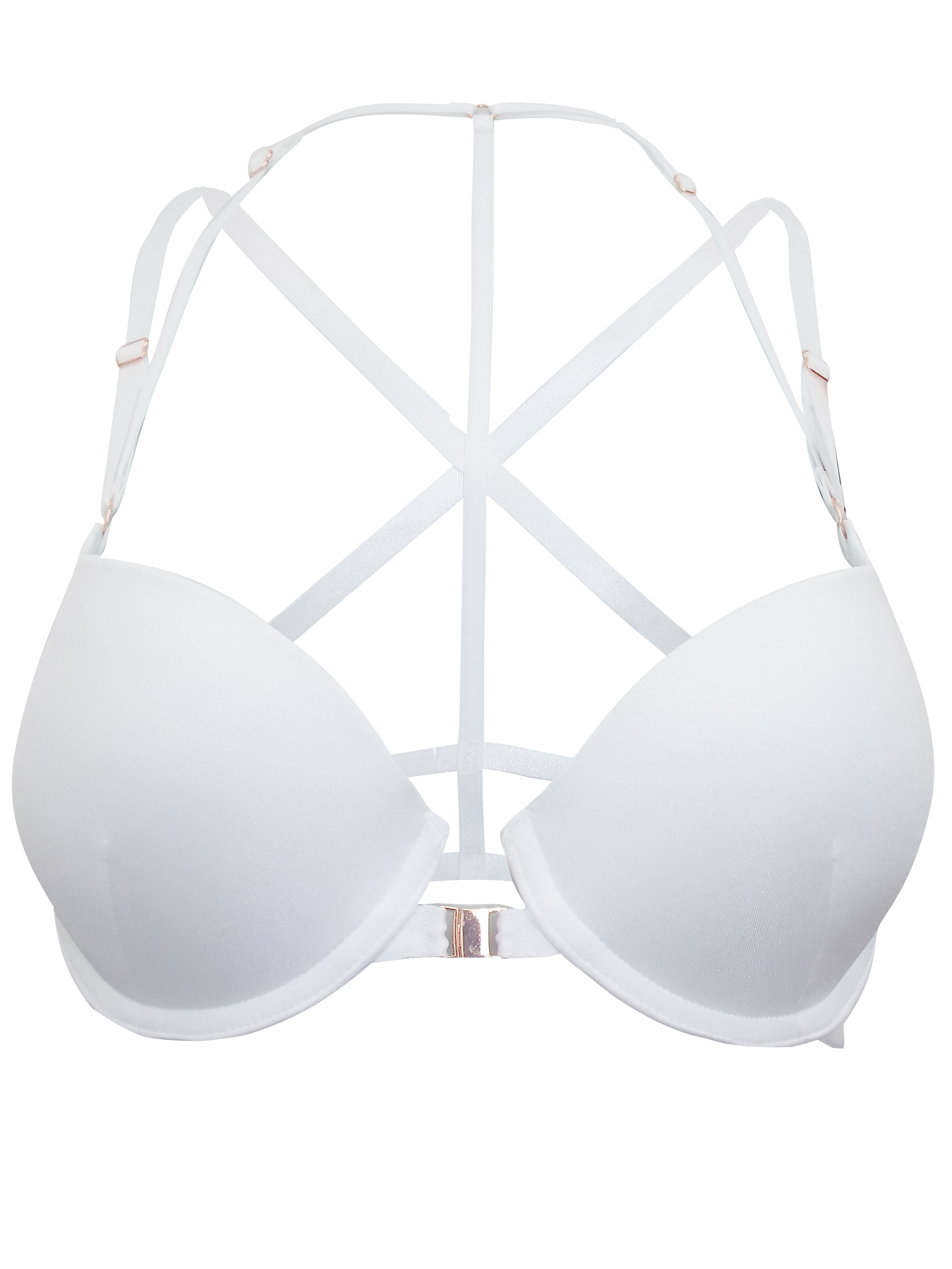 Ann Summers - - AnnSummers WHITE Strappy T-Shirt Bra - Size 32 to