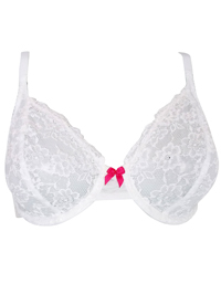 M&5 WHITE Floral Lace Underwired Non-Padded Full Cup Bra - Size 30 to 38 (B-C-D-DD-E) M&5 WHITE Floral Lace Underwired Non-Padded Full Cup Bra - Size 30 to 38 (B-C-D-DD-E)