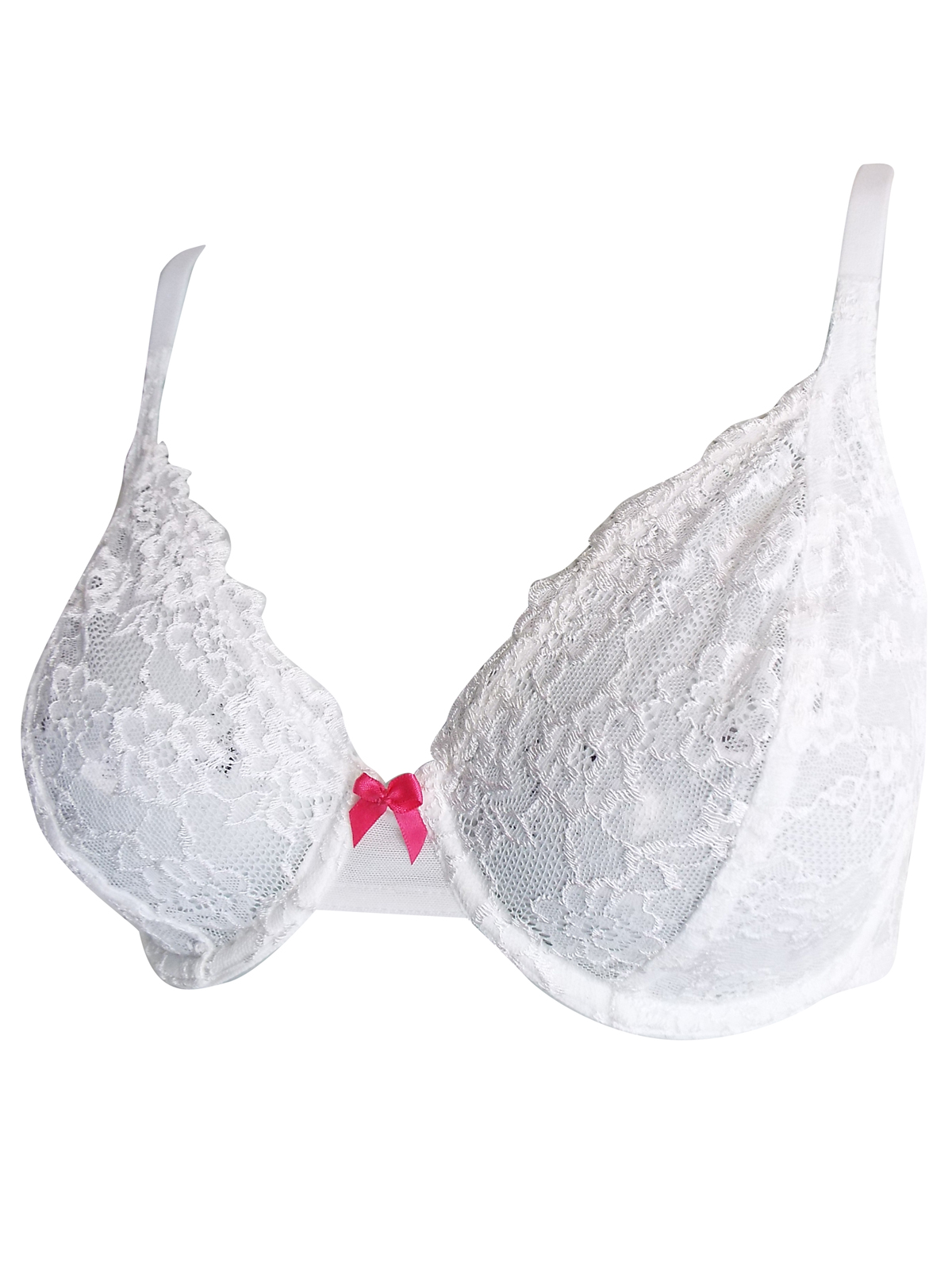 Marks and Spencer - - M&5 WHITE Floral Lace Underwired Non-Padded Full ...