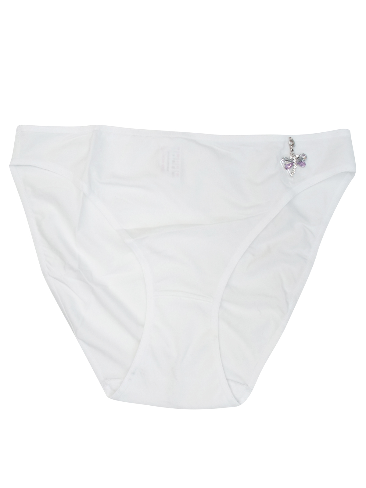 Nina Von C - - NinaVonC WHITE Low Rise Bikini Knickers with Dragonfly ...