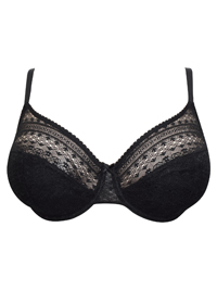 M&5 BLACK All Over Lace Underwired Full Cup Bra - Size 34 to 38 (D-DD) M&5 BLACK All Over Lace Underwired Full Cup Bra - Size 34 to 38 (D-DD)