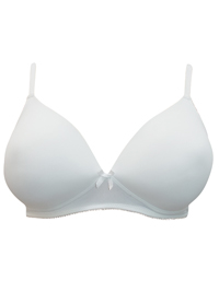 Naturana WHITE Light Padding Non-Wired Soft Cup Bra - Size 32 to 40 (A-B-C-D) Naturana WHITE Light Padding Non-Wired Soft Cup Bra - Size 32 to 40 (A-B-C-D)