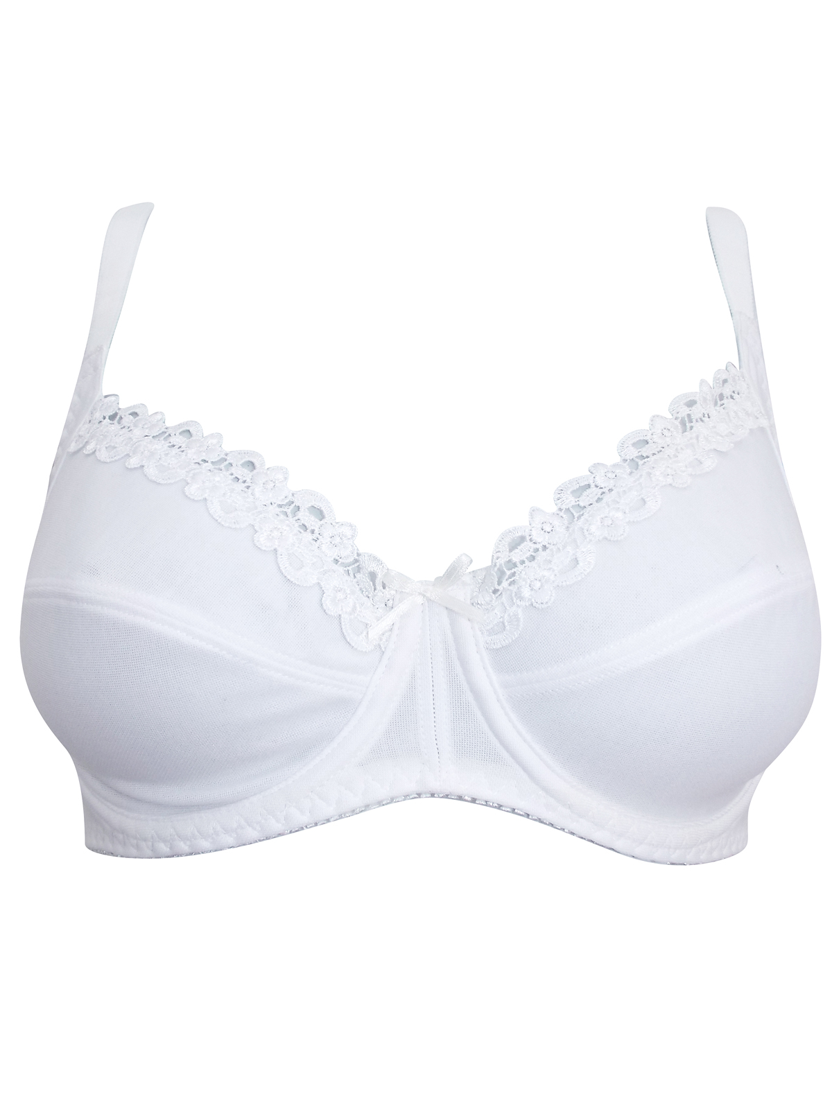 Naturana - - Naturana WHITE Soft Cup Underwired Full Cup Bra - Size 34 ...