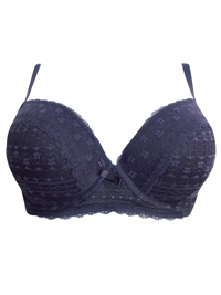 Oysho GREY Floral Lace Padded Push Up Bra - Size 32 to 36 (B-C) Oysho GREY Floral Lace Padded Push Up Bra - Size 32 to 36 (B-C)