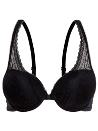 Oysho BLACK Lace Padded & Wired Push Up Bra - Size 32 to 36 (B-C) Oysho BLACK Lace Padded & Wired Push Up Bra - Size 32 to 36 (B-C)