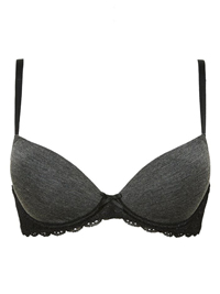 F&F GREY Modal Blend Padded & Wired Push Up Bra - Size 34 to 38 (C-D) F&F GREY Modal Blend Padded & Wired Push Up Bra - Size 34 to 38 (C-D)