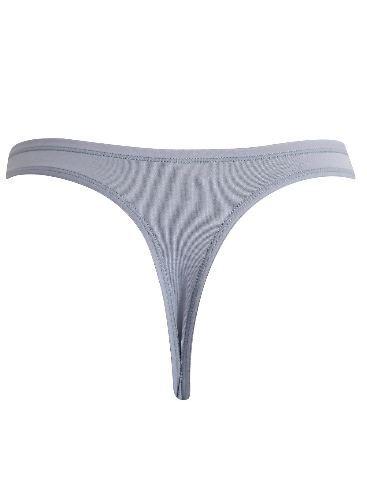 F&F - - F&F GREY 5-Pack Low Rise Thongs - Size 8 to 18