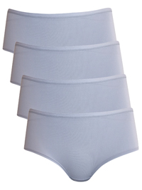 F&F GREY 4-Pack Smooth Feel Microfibre Knicker Shorts - Size 10 to 18 F&F GREY 4-Pack Smooth Feel Microfibre Knicker Shorts - Size 10 to 18