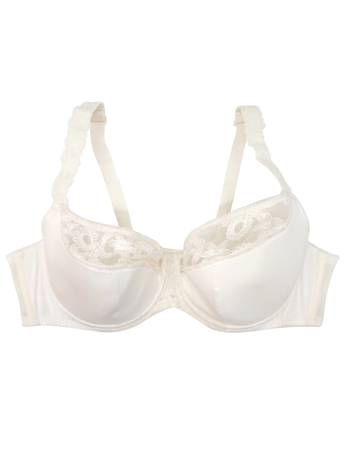 Penningtons - - Penningtons CREAM Floral Lace Underwired Full Cup Bra - Size  42 to 46 (C-D-DD-F