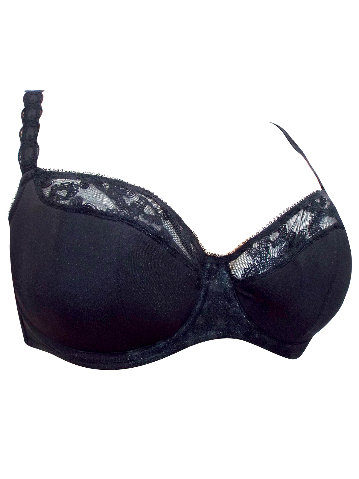 Penningtons - - Penningtons BLACK Floral Lace Underwired Full Cup Bra ...