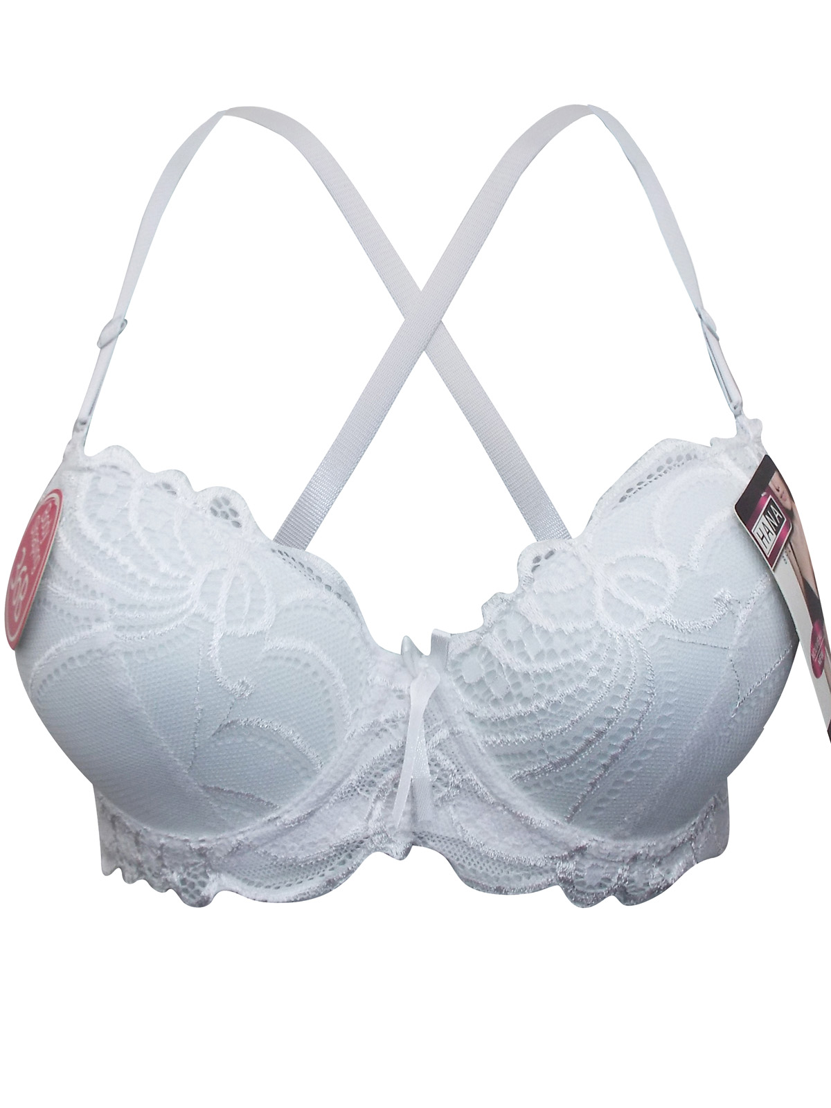 Hana - - Hana WHITE Floral Lace Padded & Wired Body Shaping Multiway ...