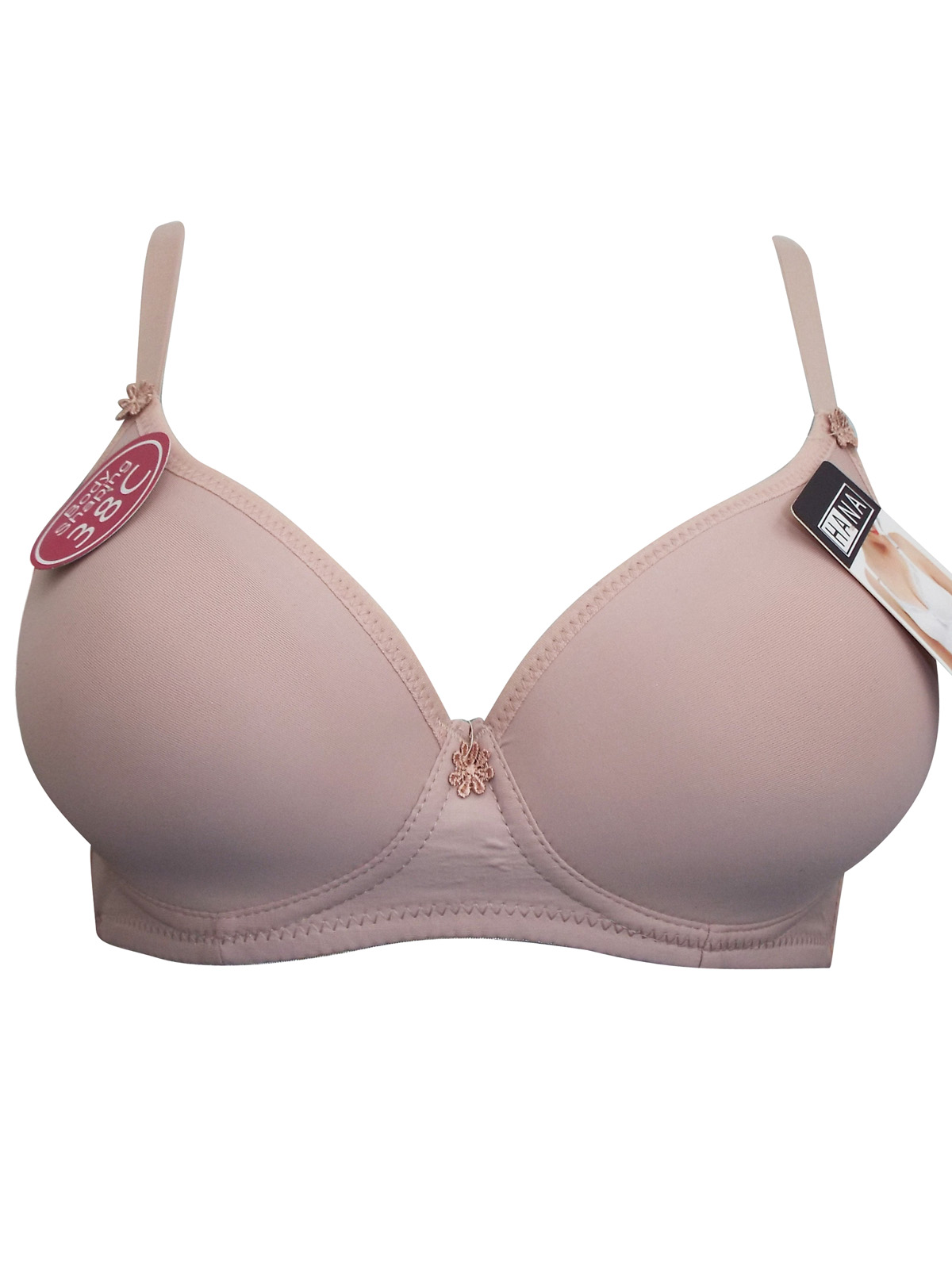 Hana - - Hana NUDE Padded Full Cup T-Shirt Support Bra - Size 38 to 48 (C  cup)