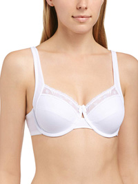 Naturana WHITE Embroidered Full Cup Underwired Bra - Size 34 (B-D) Naturana WHITE Embroidered Full Cup Underwired Bra - Size 34 (B-D)