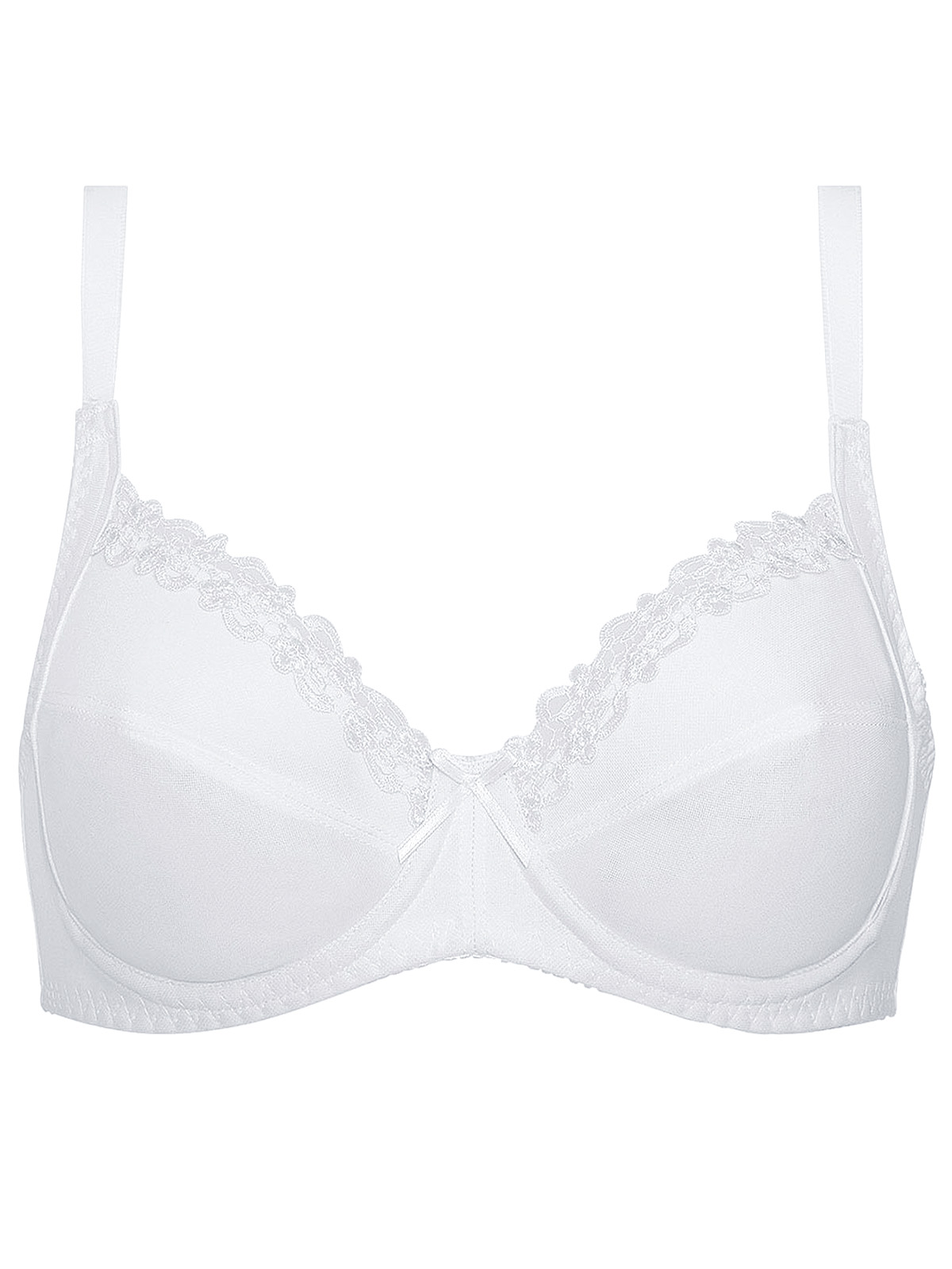 Naturana Naturana White Soft Cup Underwired Full Cup Bra Size 34 To 44 B C D Dd E