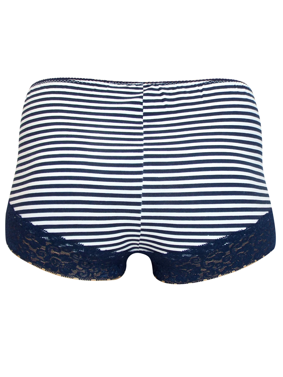 BPC Selection - - BPC Selection BLUE High Rise Striped Lace Panel