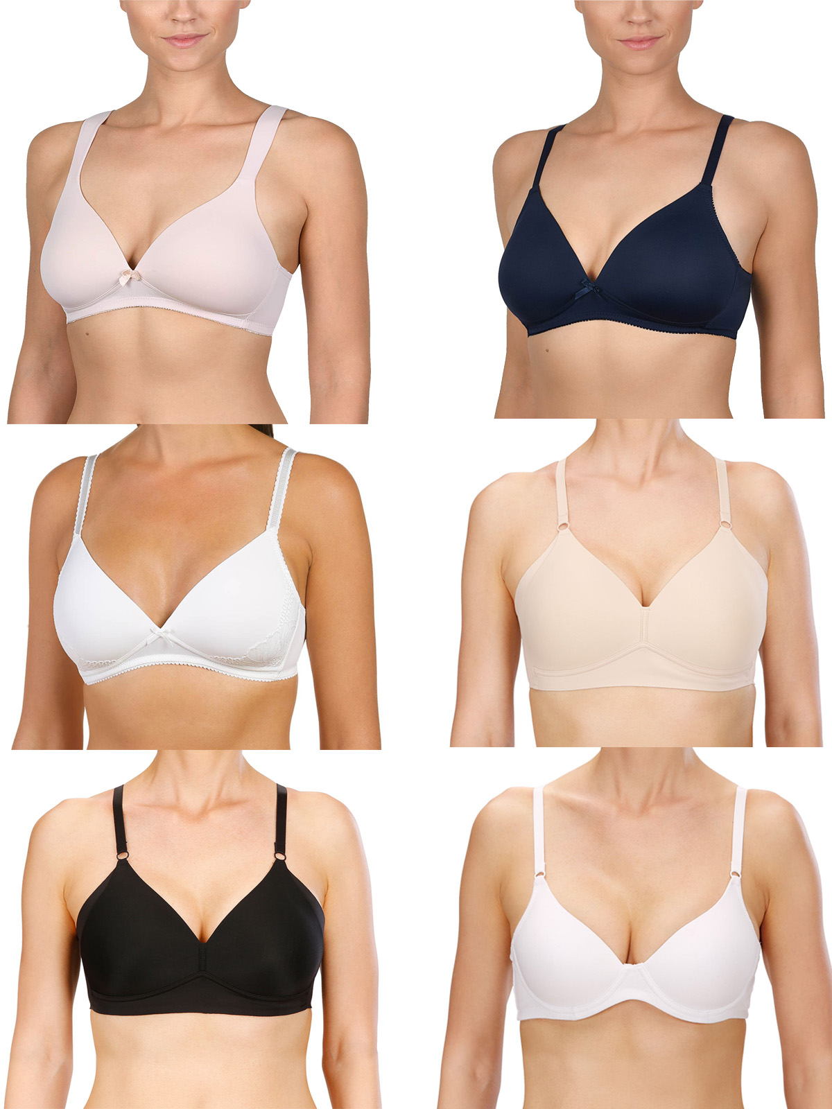 Naturana - - Naturana ASSORTED Non-Wired Bras - Size 34 (B cup)