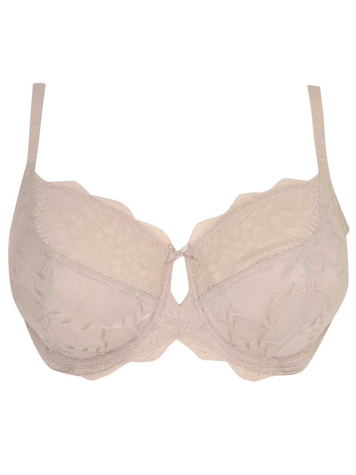 George G3orge Nude Floral Jacquard Lace Non Padded Full Cup Bra Size 38 C D G