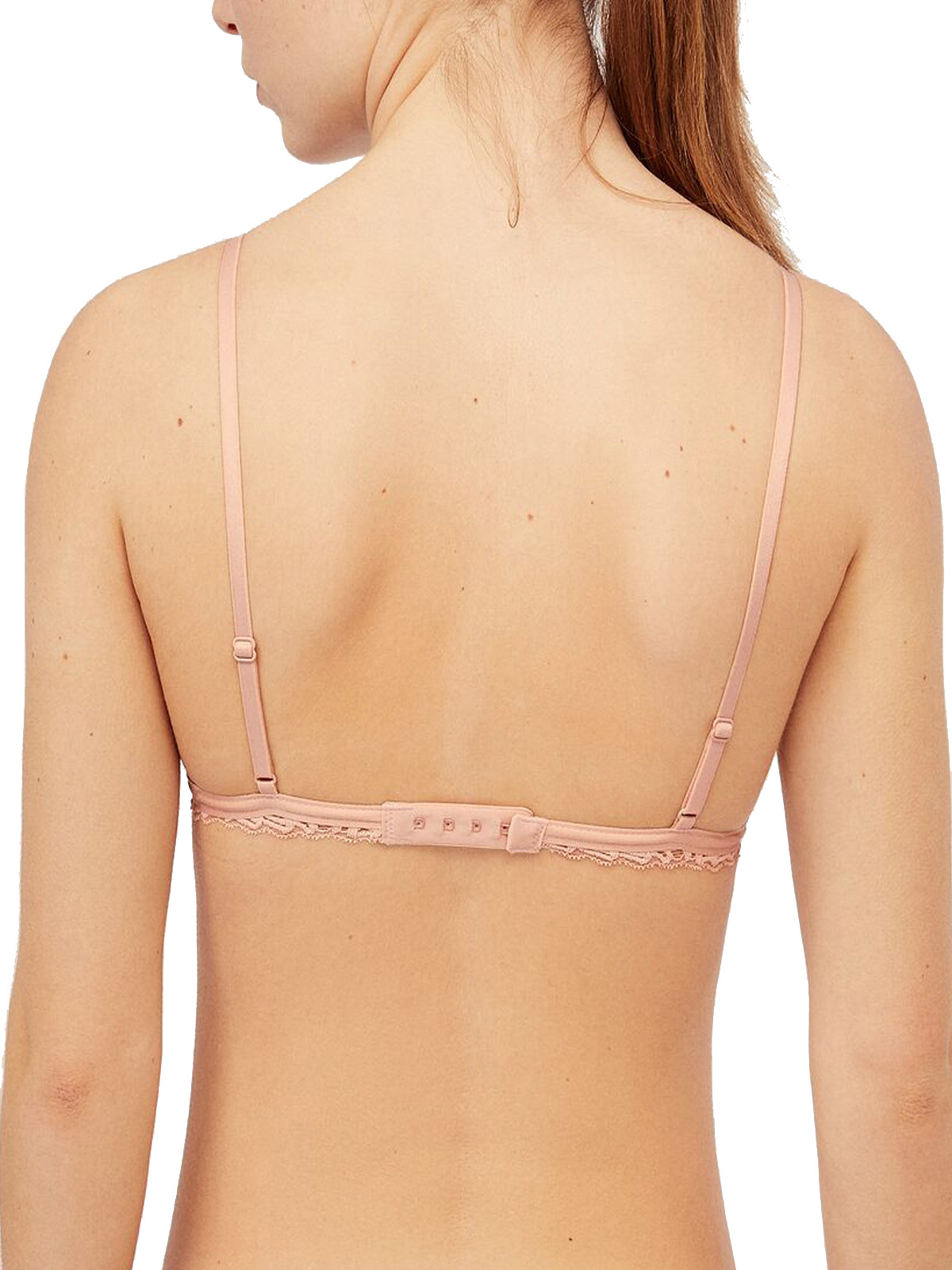 Wholesale Lingerie Spanish Brand Oysho - - OYSHO NUDE Scallop Lace Wireless Triangle  Bra - Size 32 (B cup)