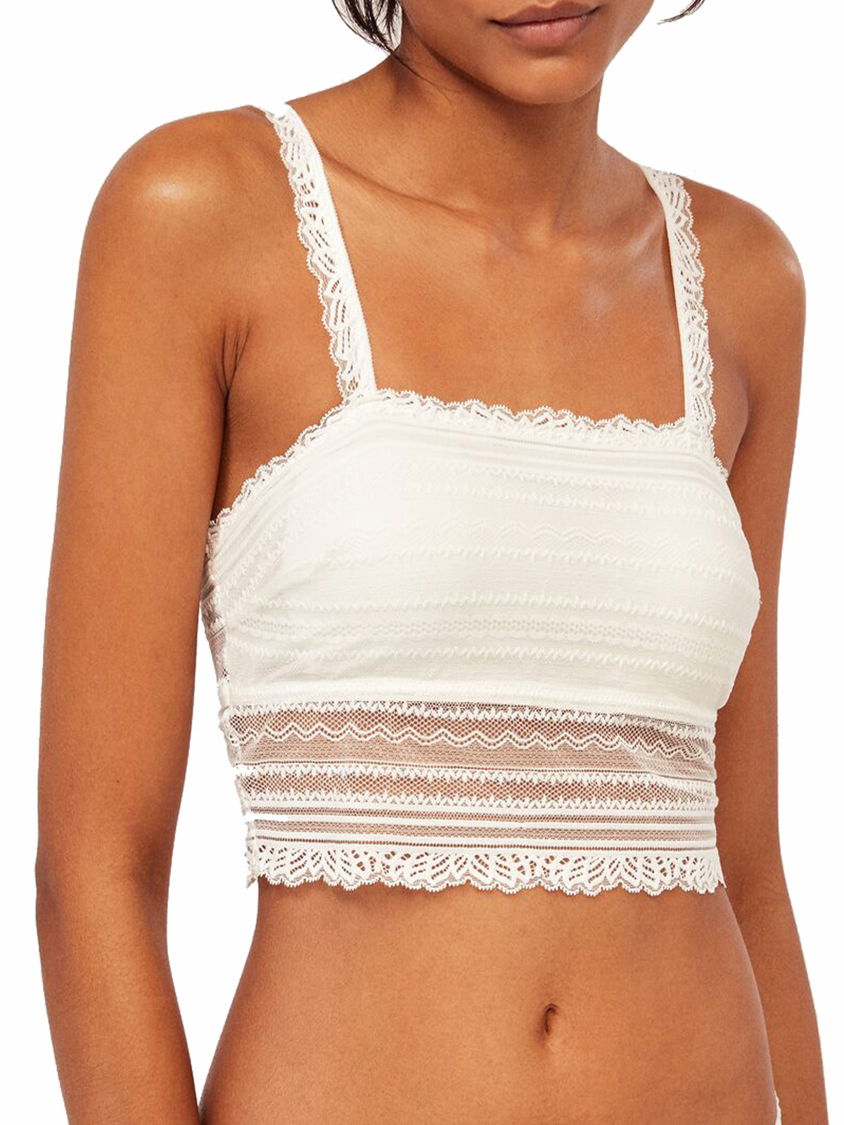 Wholesale Lingerie Spanish Brand Oysho Oysho ECRU Lace Overlay 