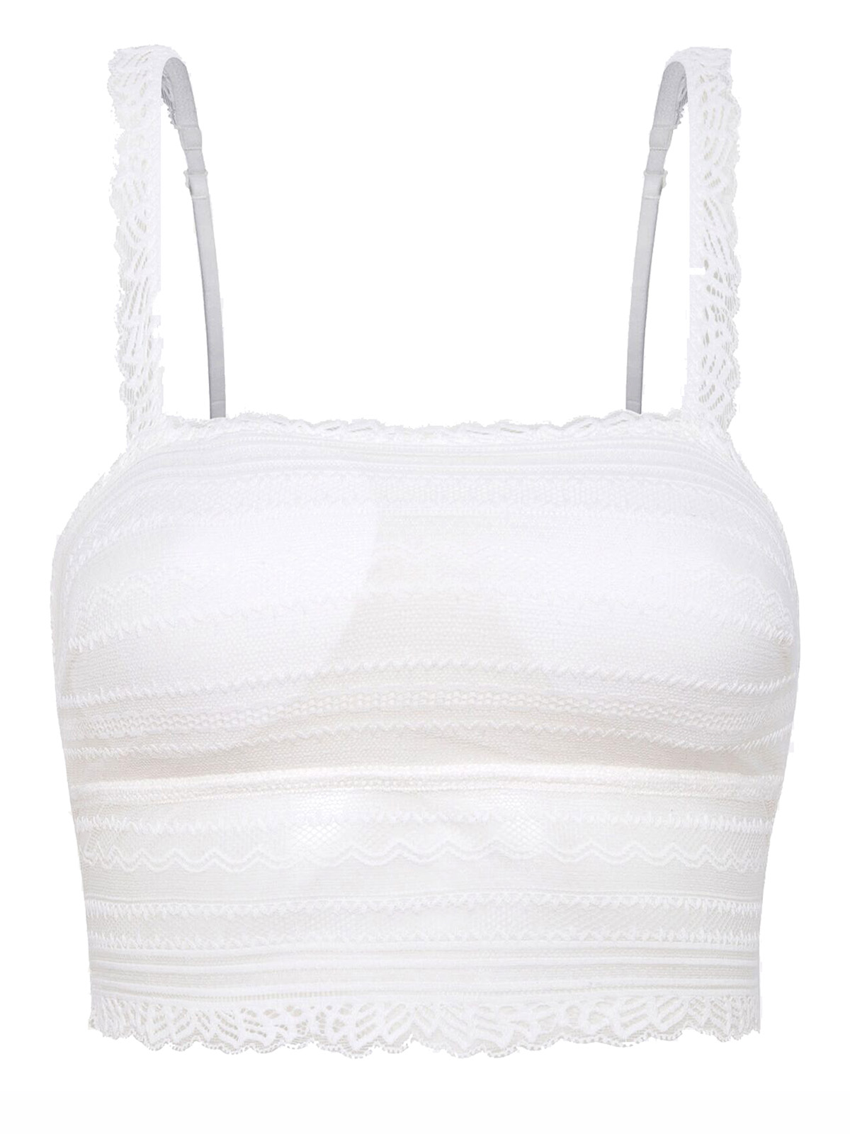 Wholesale Lingerie Spanish Brand Oysho - - Oysho IVORY Lace Overlay ...