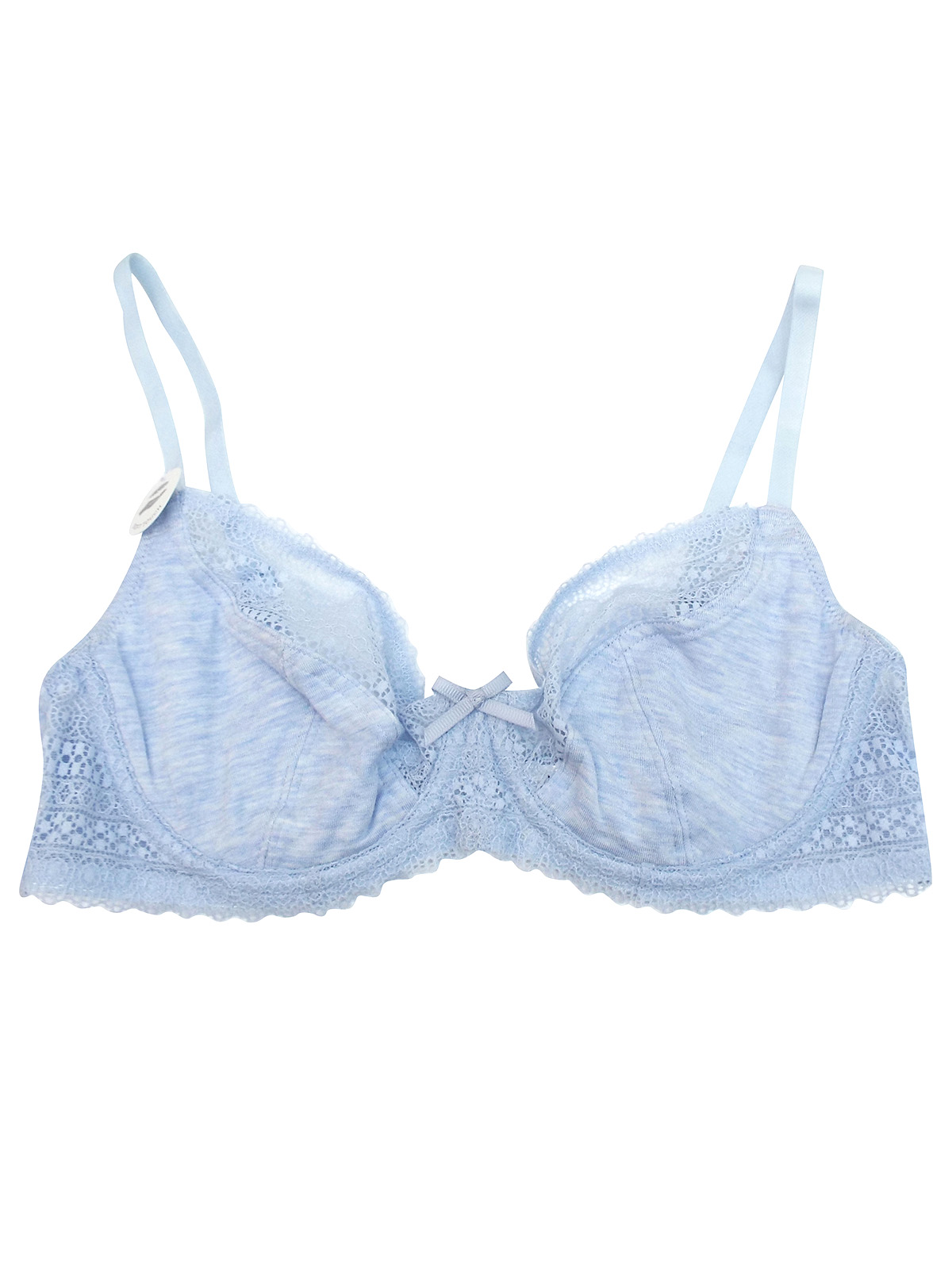 F&F - - F&F BLUE Floral Lace Wired Full Cup Bra - Size 32 to 38 (B-C-D-DD)