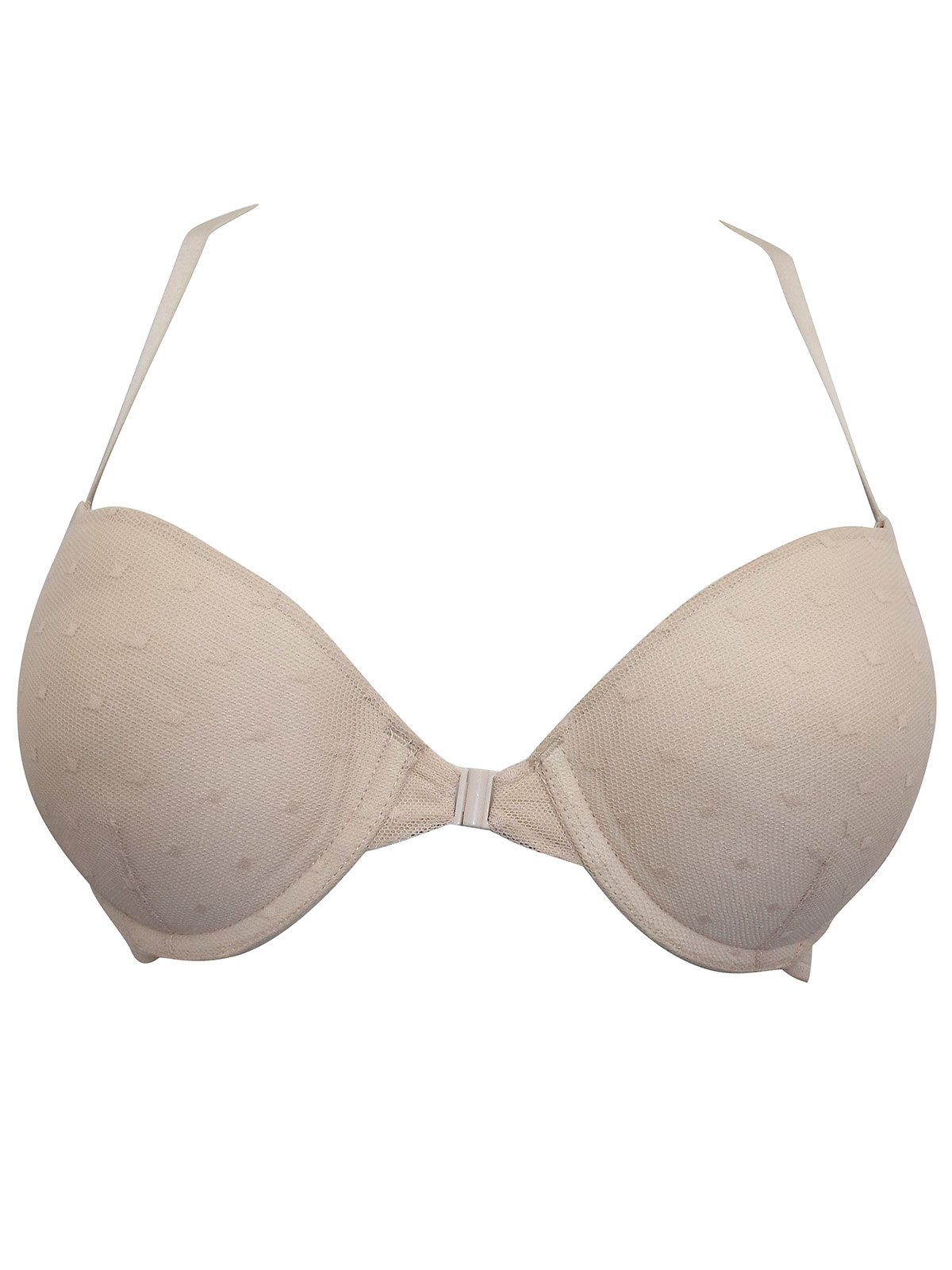 Smart & Sexy - - Smart & Sexy NUDE Spotted Front Fastening T-Shirt Bra -  Size 34 to 38 (A-B-C)