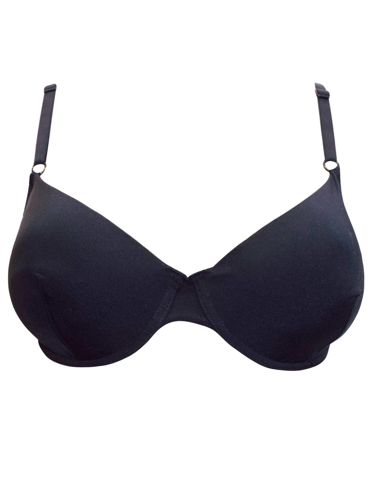 BLACK Padded & Wired T-Shirt Bra - Size 38 (C-D)