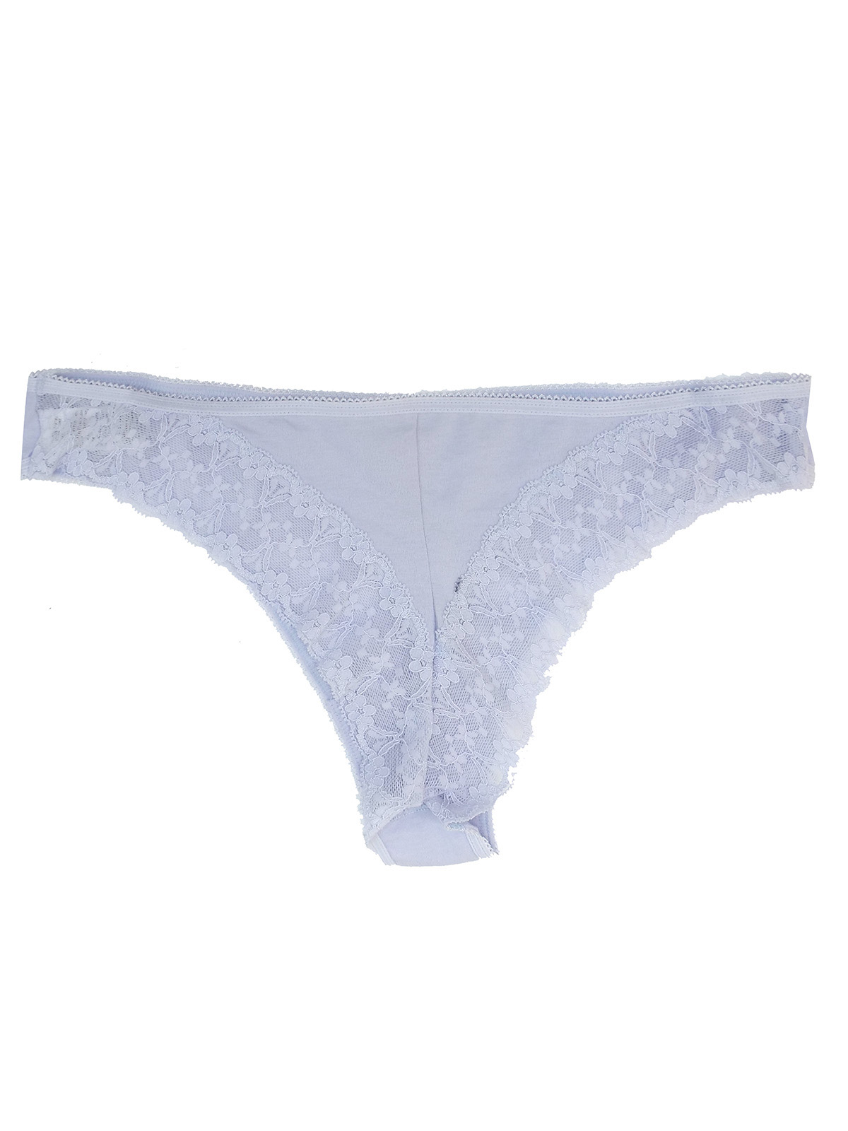 George - - G3ORGE PALE-LILAC Lace Trim Brazilian High Cut Knickers ...