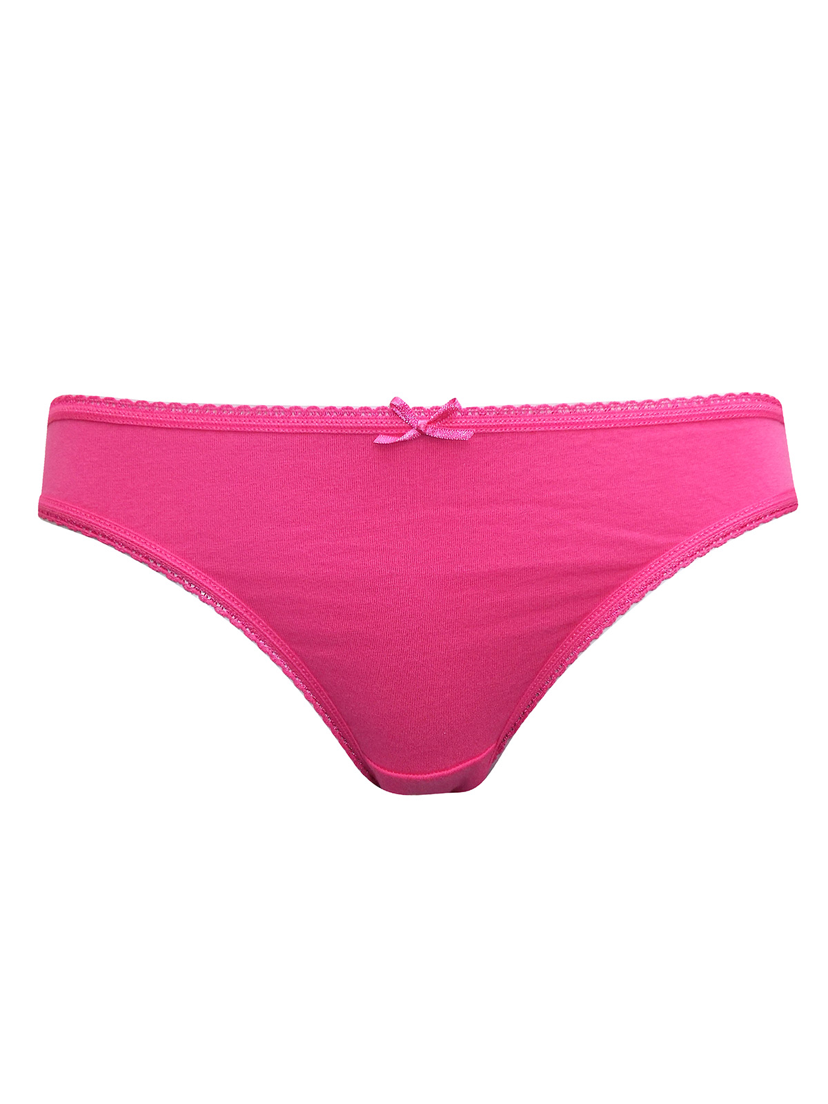 PINK Cotton Rich Bikini Knickers Size 8 to 18