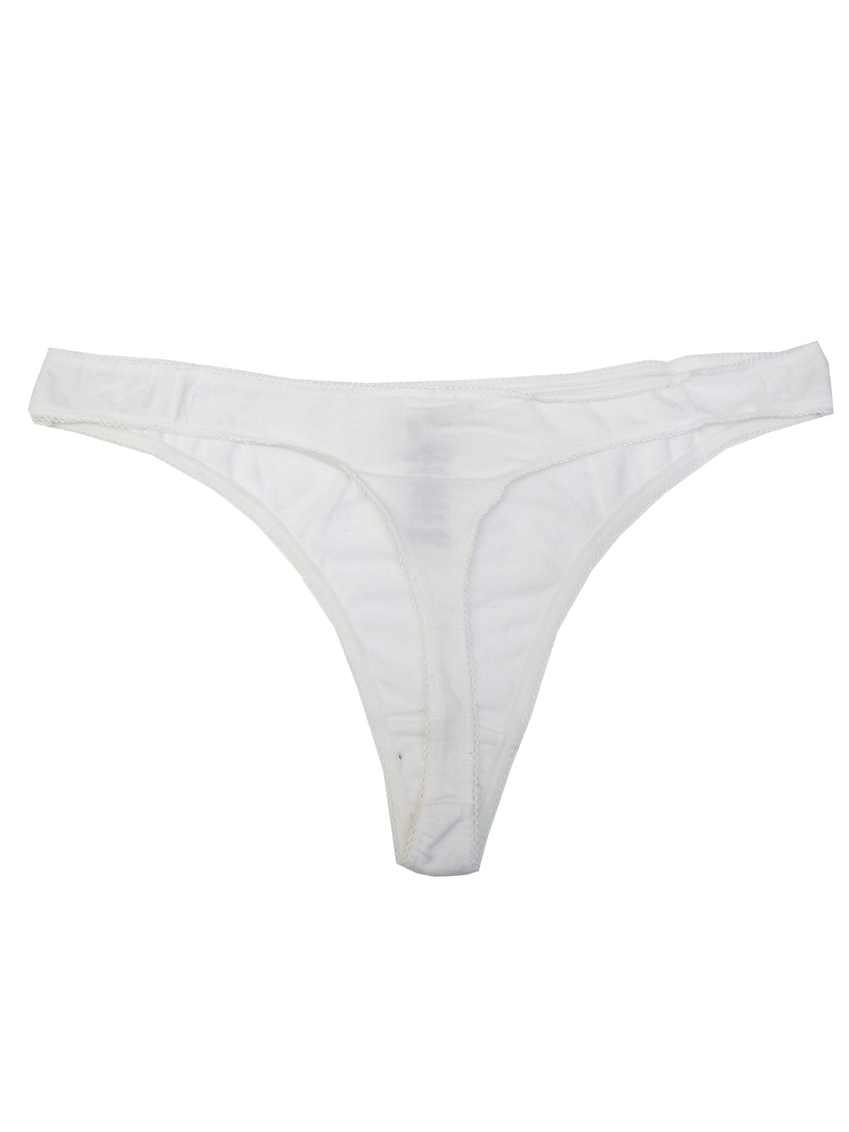 F&F - - F&F WHITE Cotton Rich Thong - Size 6 to 18