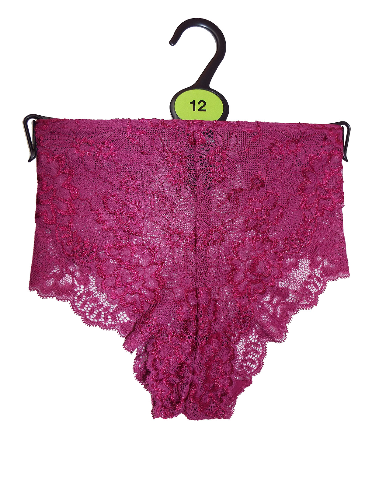 MAGENTA Floral Lace High Leg Knickers Size 12 to 20