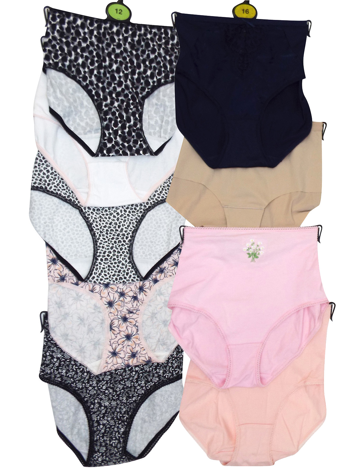 F&F ASSORTED Midi Knickers Size 10 to 16