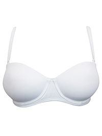 Trofé WHITE Thea Underwired Padded Multiway Bra - Size 32 to 40 (A-B-C-D)