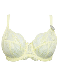 G3ORGE LEMON Floral Lace Underwired Full Cup Bra - Size 38 (C cup)
