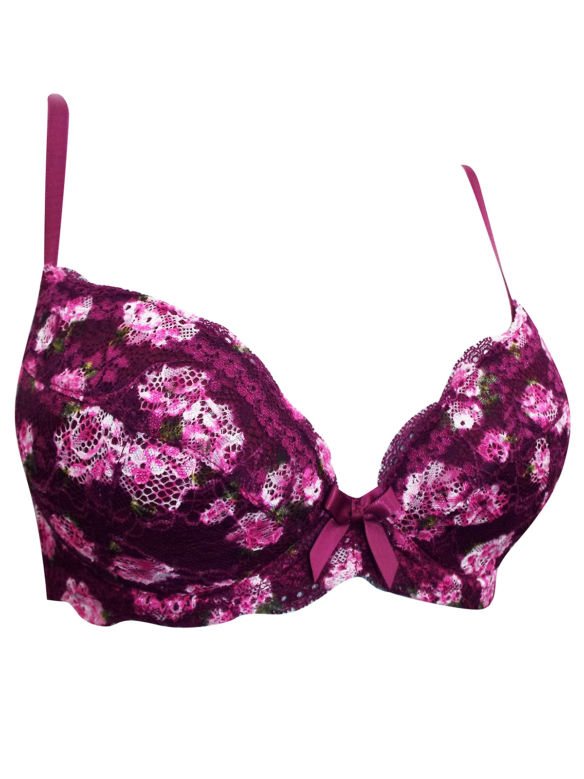 BOUX AVENUE. Dark Pink Underwire Bra. Size 30B £2.80 - PicClick UK