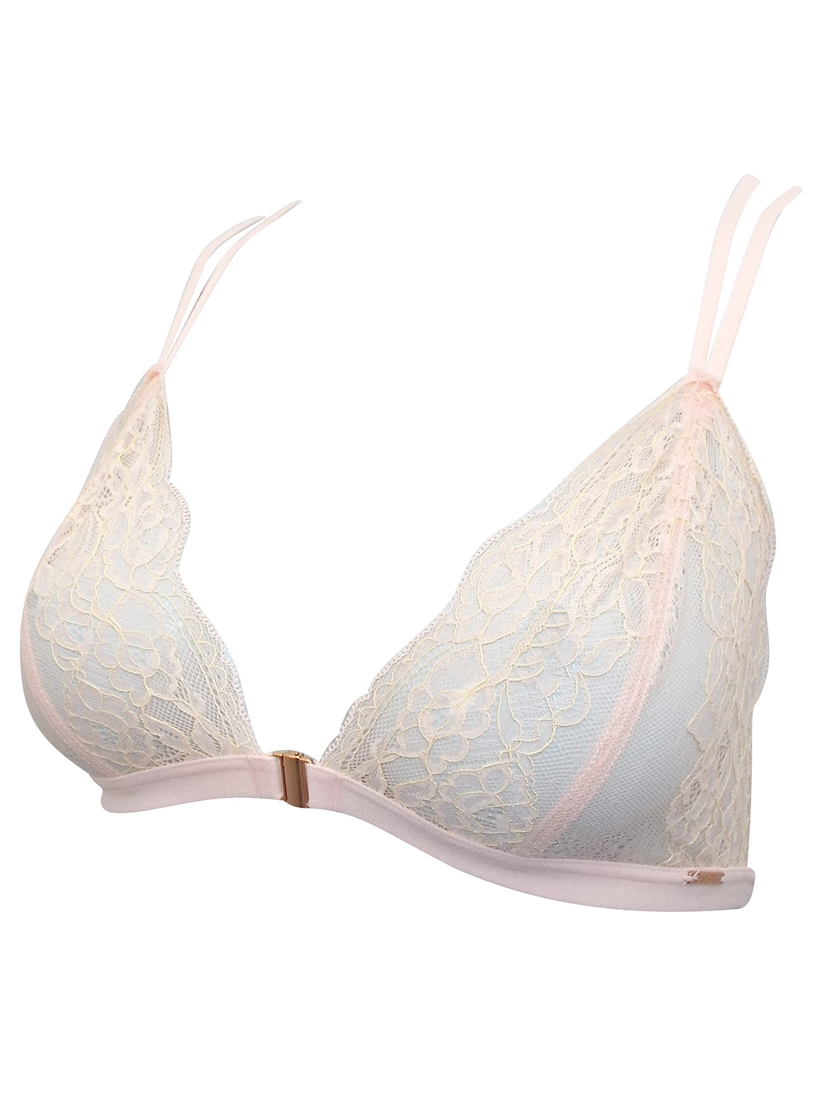 Boux Avenue - - Boux Avenue BLUSH Erica Lace Wireless Triangle Bra ...