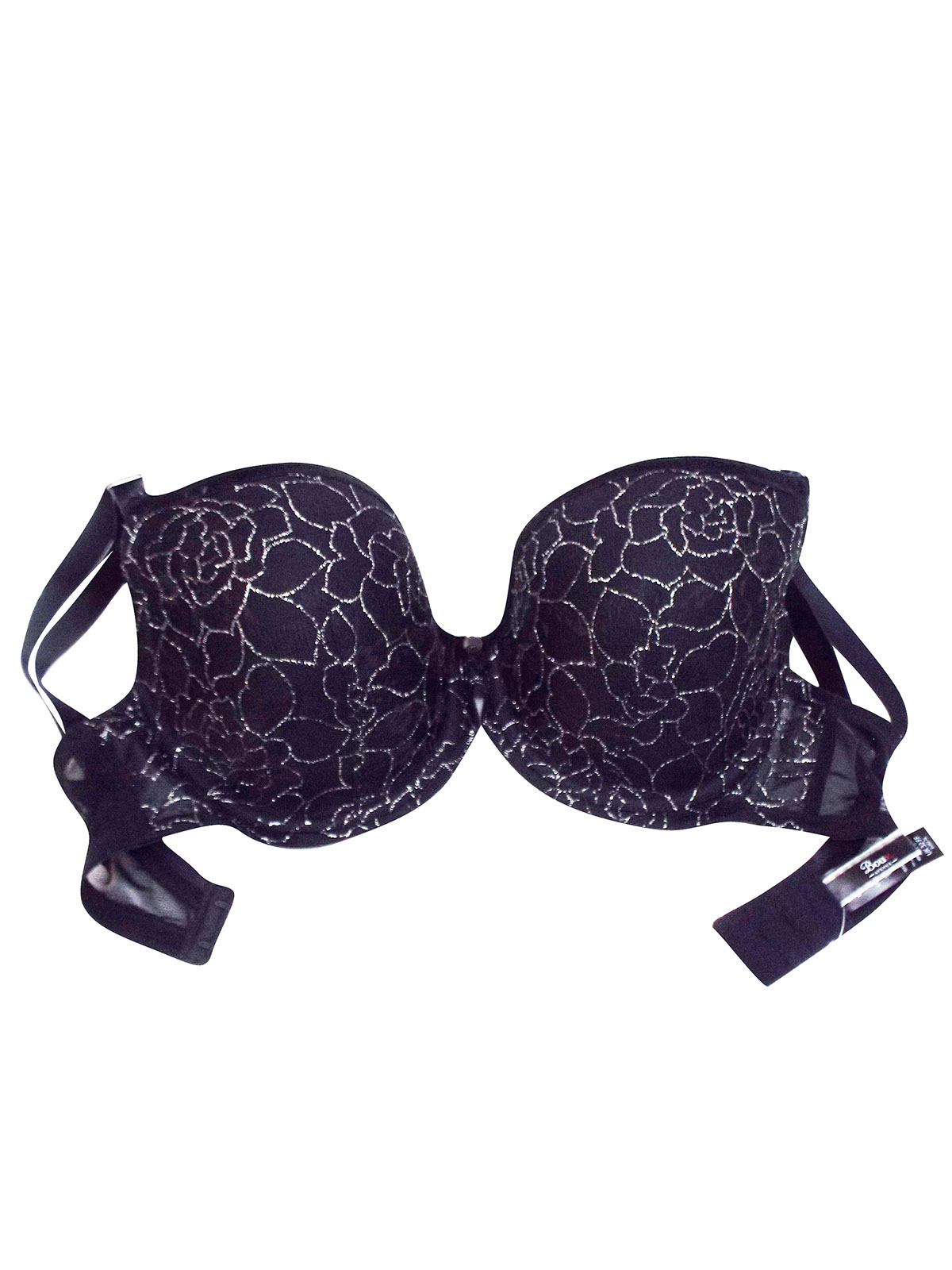 Boux Avenue Boux Avenue Black Leah Sparkle Plunge Bra Size 30 To 38 Ff G