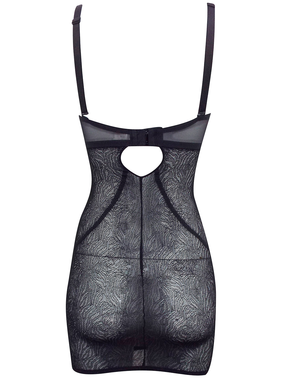 BLACK Lace Panel Cupped Slip Size 32 to 38 (DD cup)