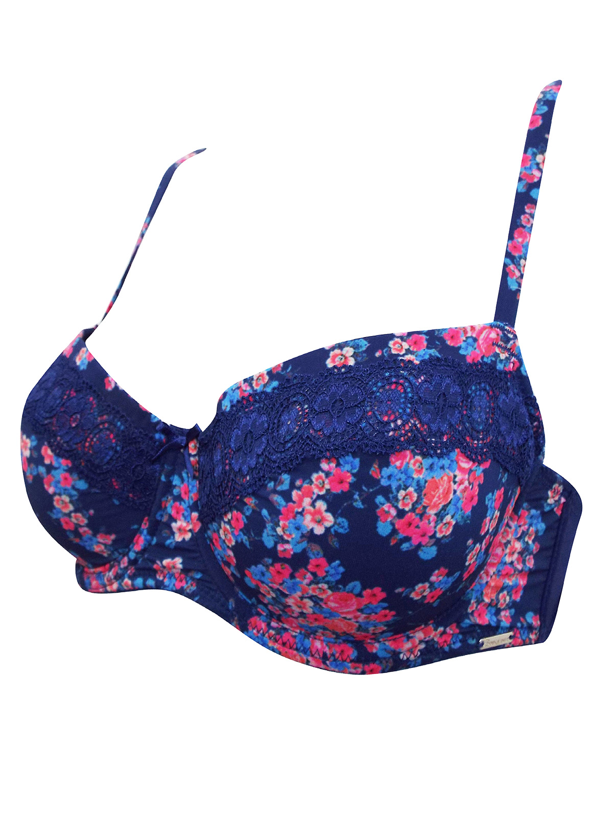 Boux Avenue - - Boux Avenue BLUE Evie Balconette Floral Bra - Size 28 ...