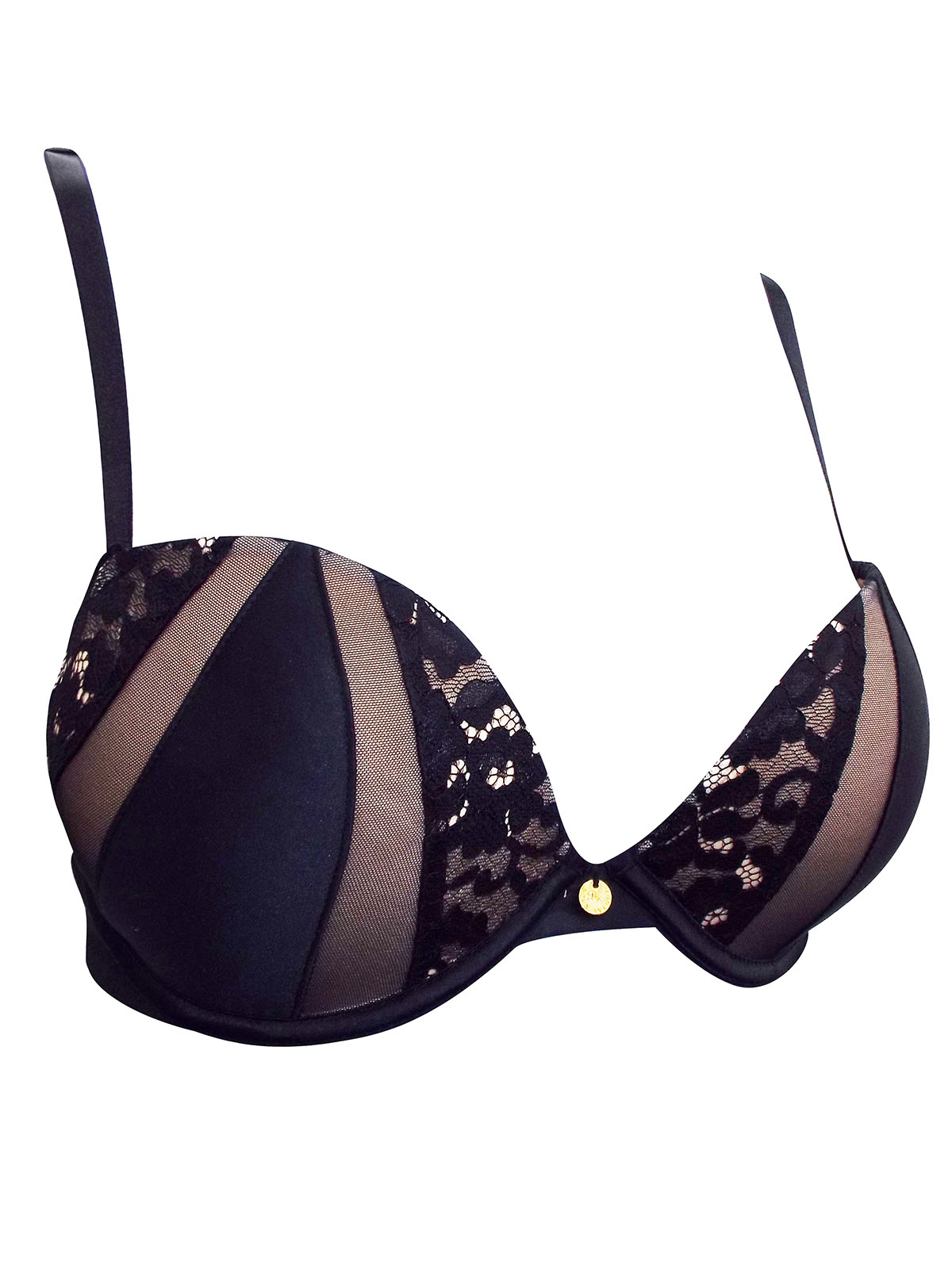 Boux Avenue Bouxtique Filippa plunge bra - Black - 34B, £20.00