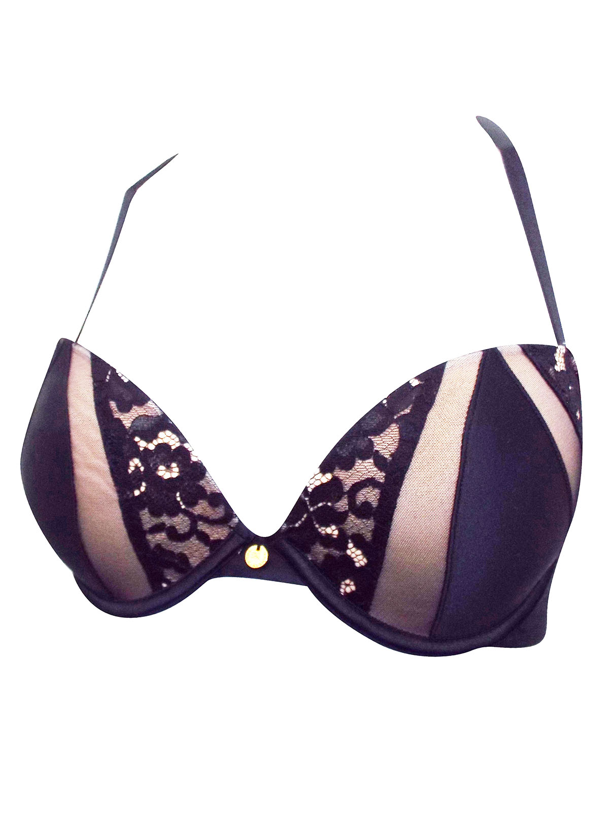 Boux Avenue Mackenna plunge bra - Black & Nude - 28C, £12.00