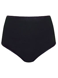 BLACK Pure Cotton Full Briefs - Size 6/8 to 22/24 (XS to XXL)