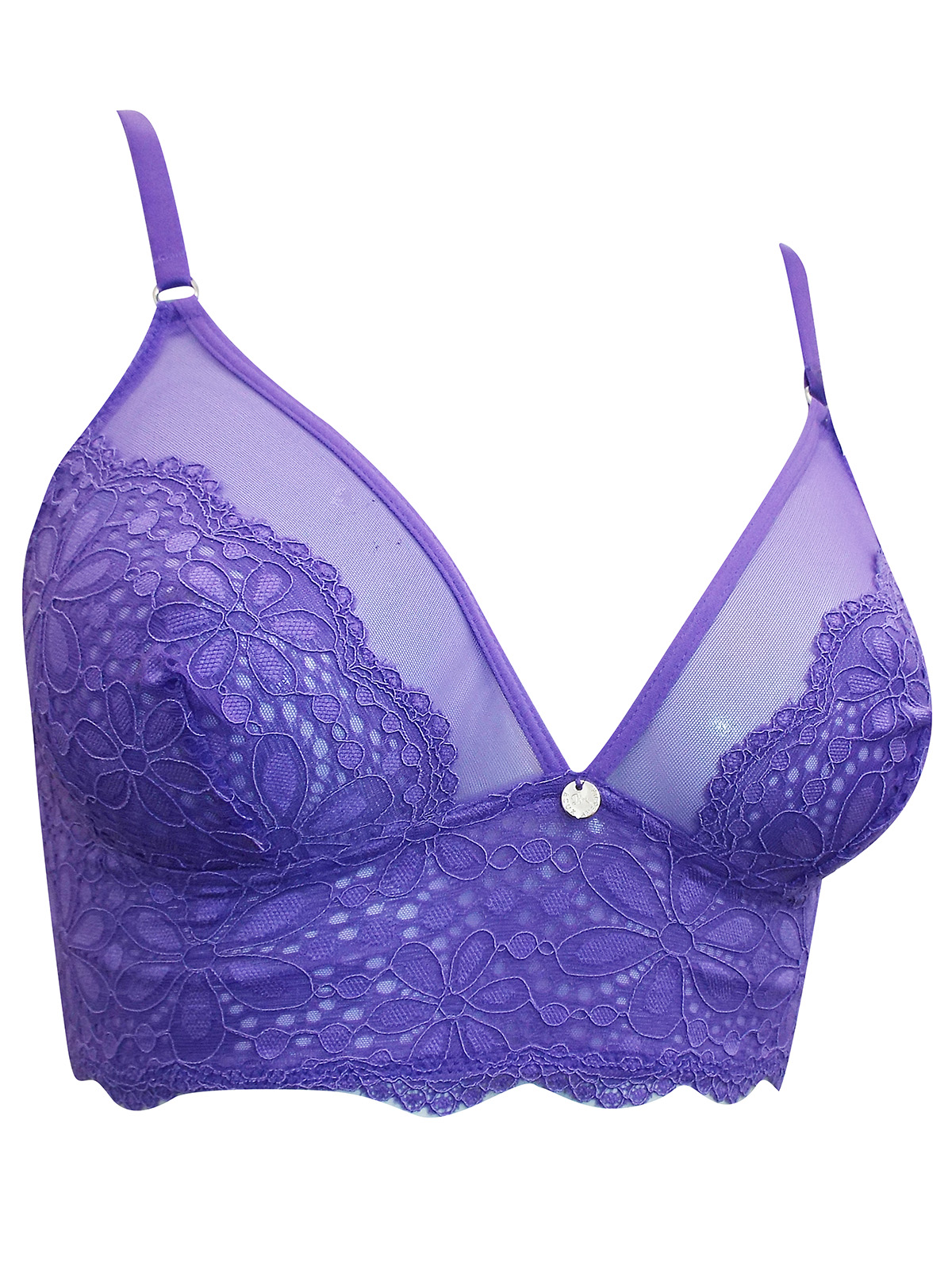 Boux Avenue - - Boux Avenue VIOLET Daisy Longline Triangle Bra - Size ...